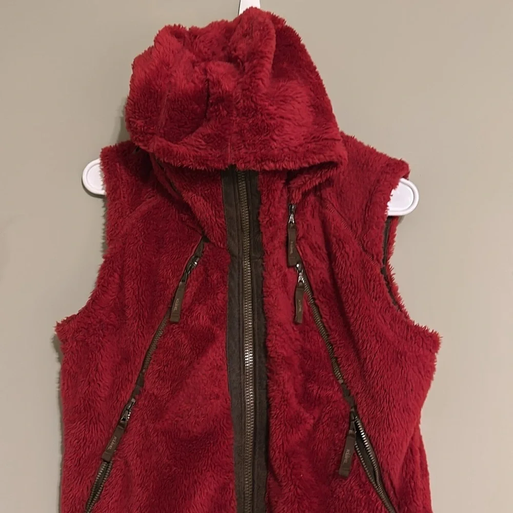 Kuhl Flight Fleece maroon/brown convertible vest M - Picture 12 of 12